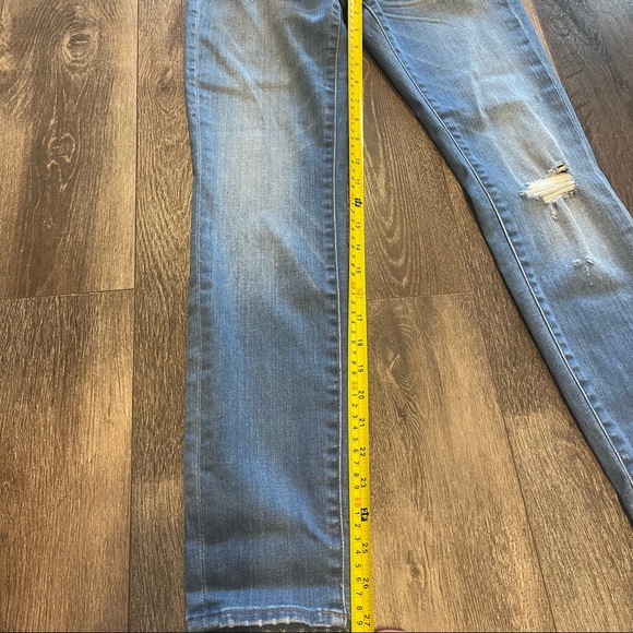 Madewell 9” High Riser Skinny Skinny Jeans Distressed - Size 25 - Picture 9 of 9